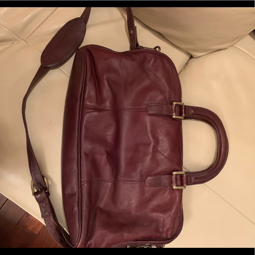 Frye leather briefcase bag.
